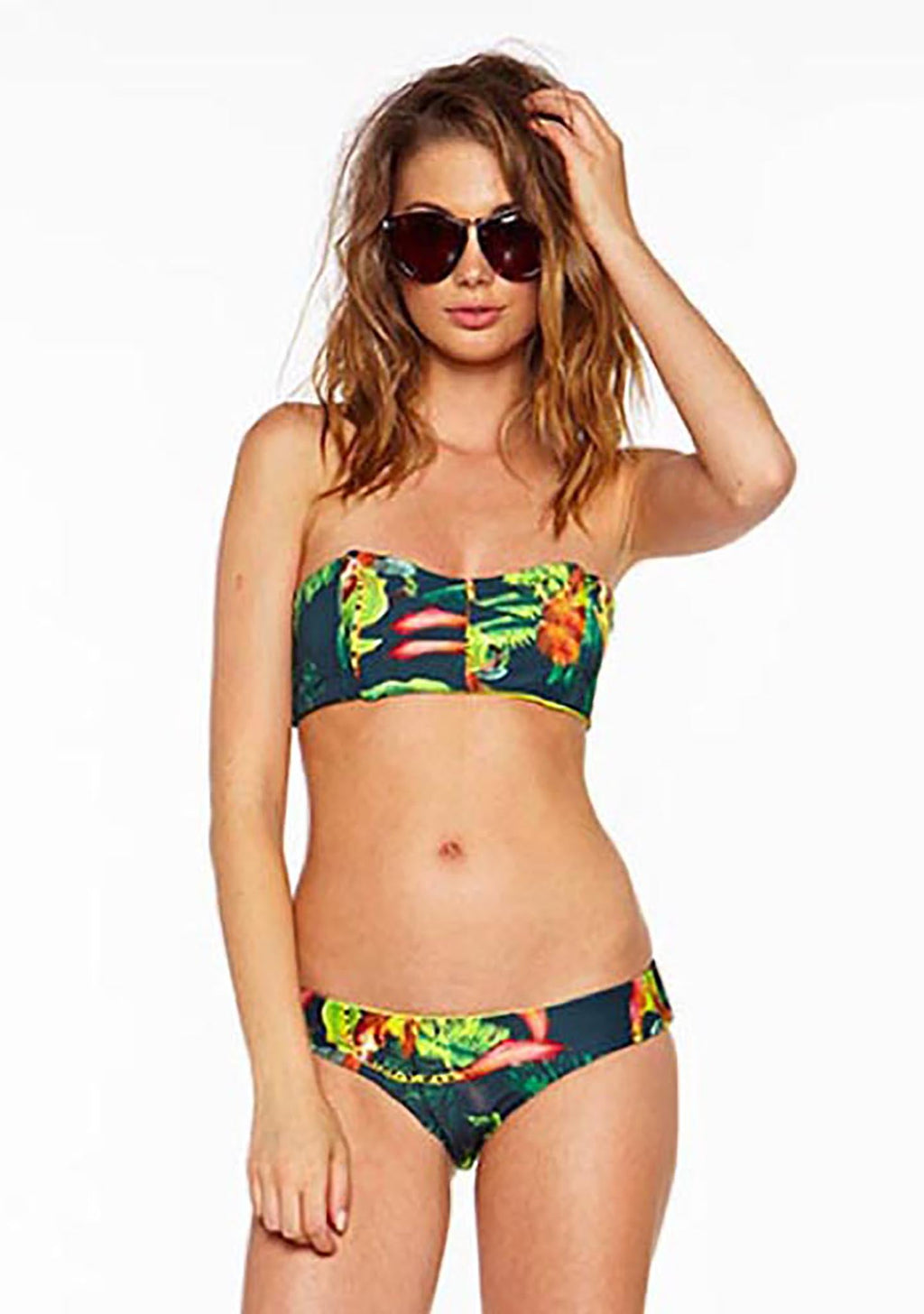  BEACH RIOT Jungle Get Lucky Bikini Top