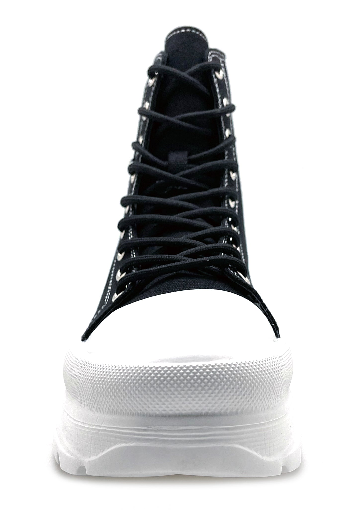  BELLE The Black Room Black Platform Sneakers