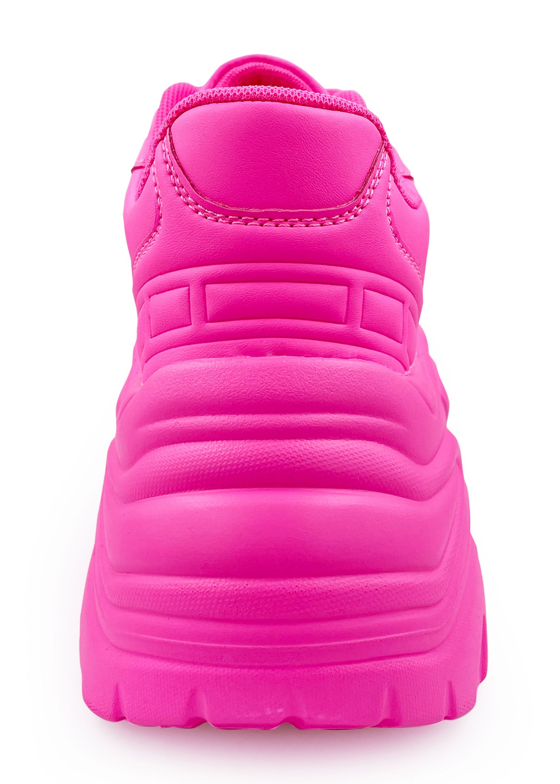  BLAIR Electric Crush Neon Pink Platform Sneakers