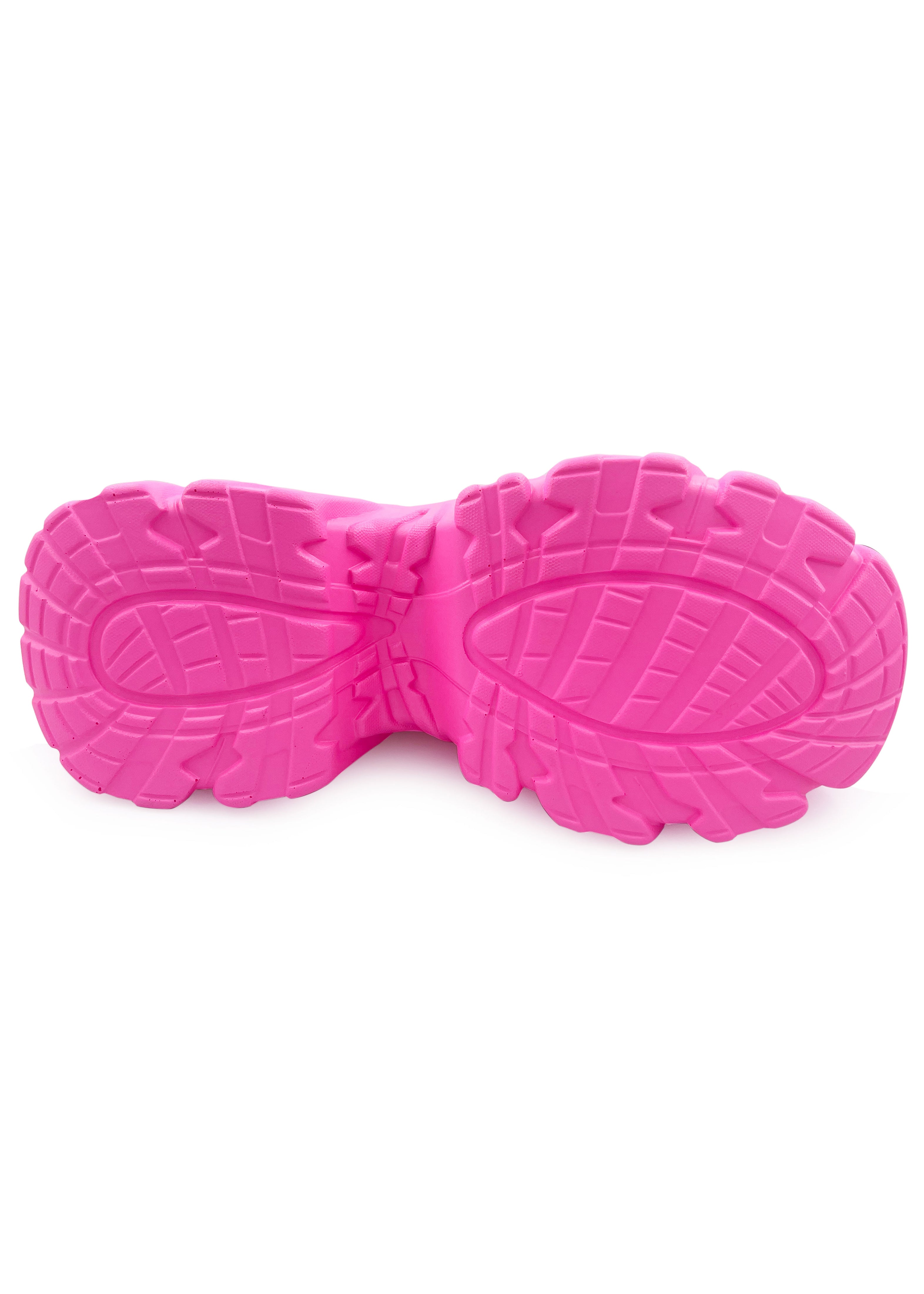  BLAIR Electric Crush Neon Pink Platform Sneakers