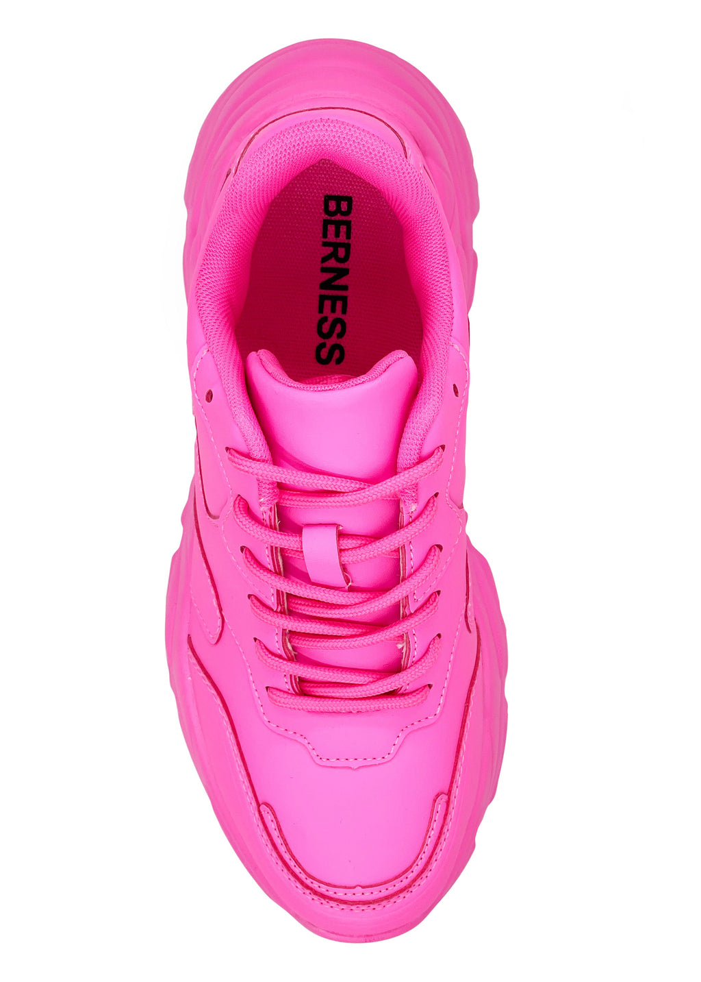  BLAIR Electric Crush Neon Pink Platform Sneakers
