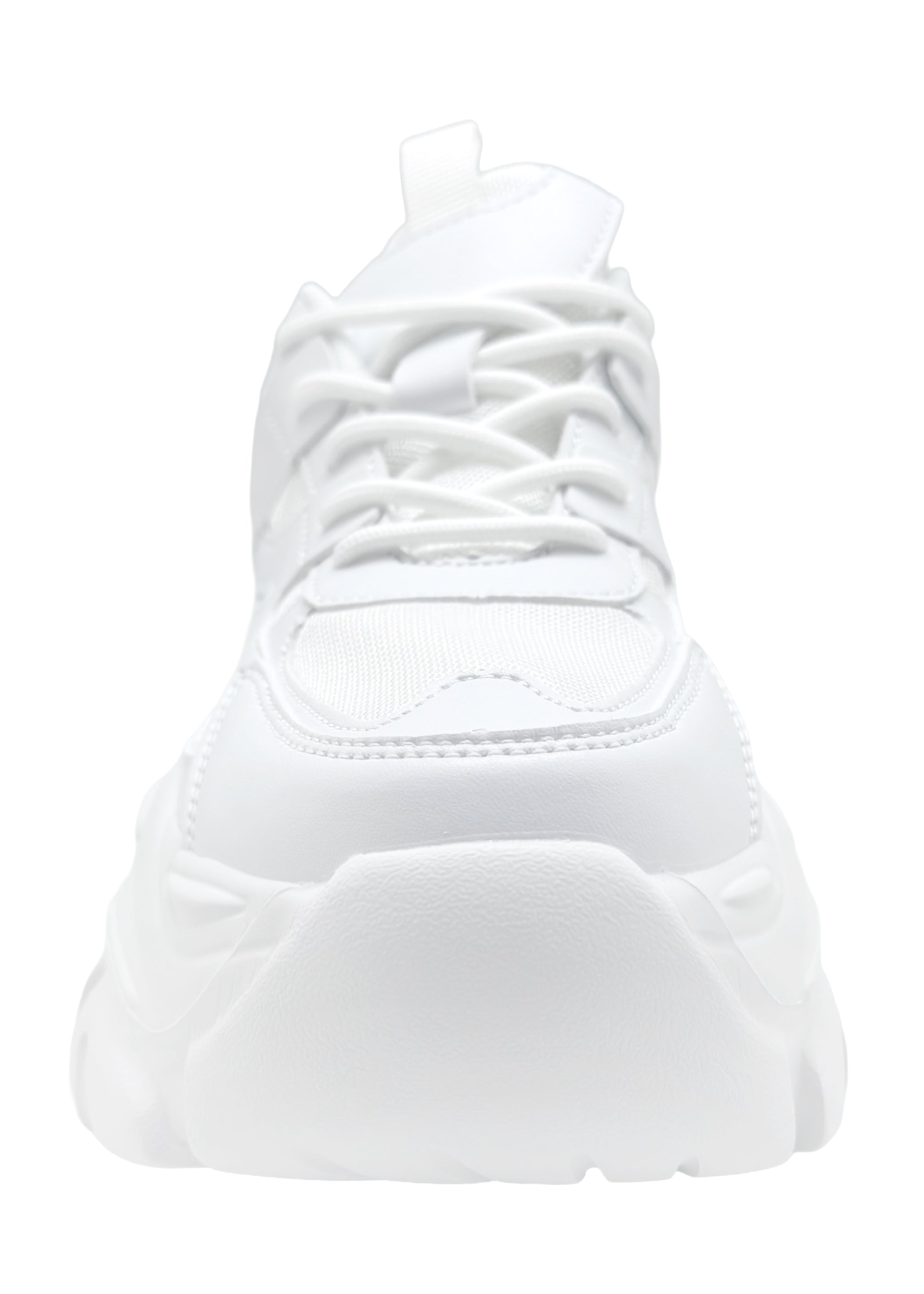  BLAIR 06 White Beam White Platform Sneakers