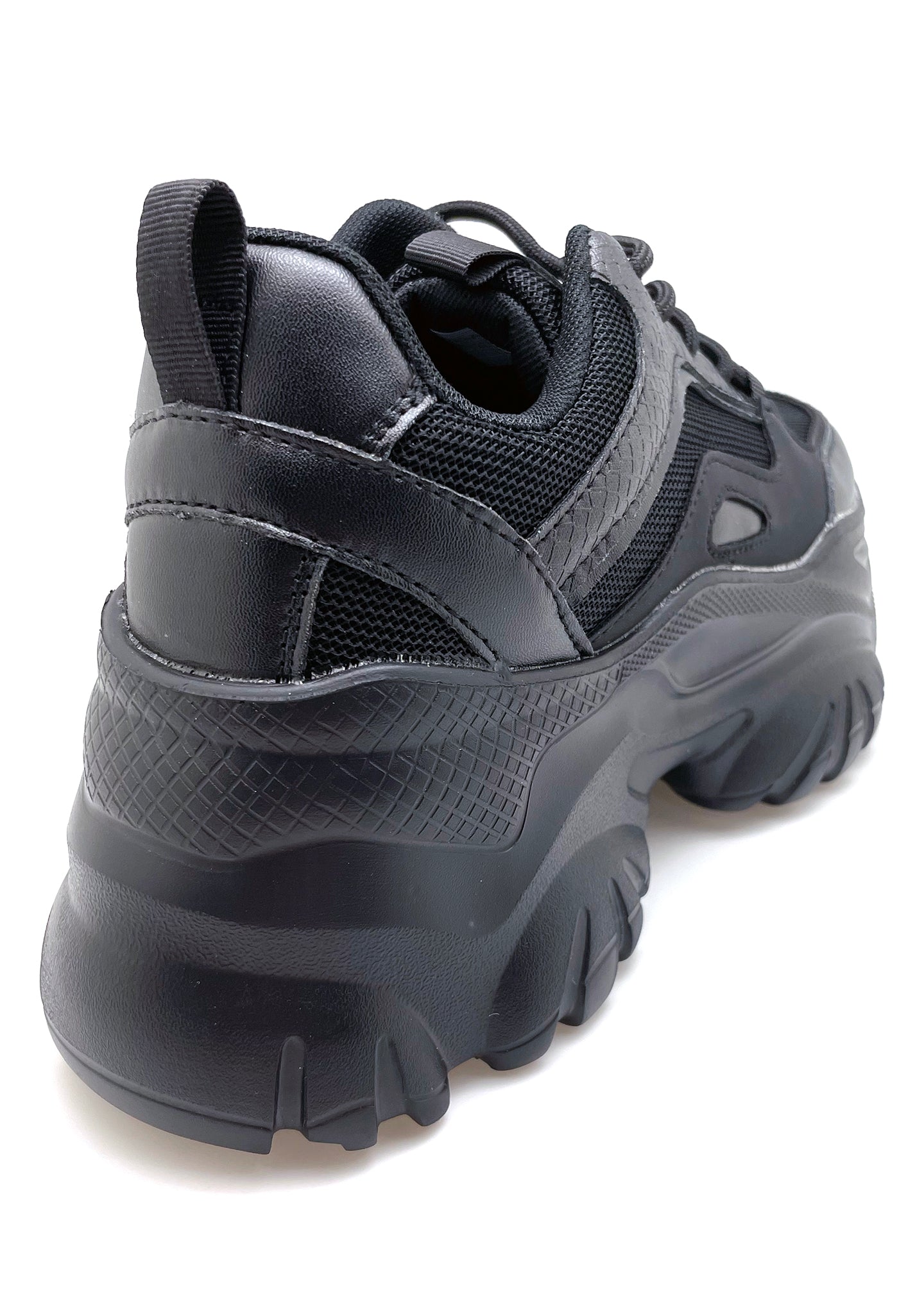  HANNA Blackout Beat Black Platform Sneakers