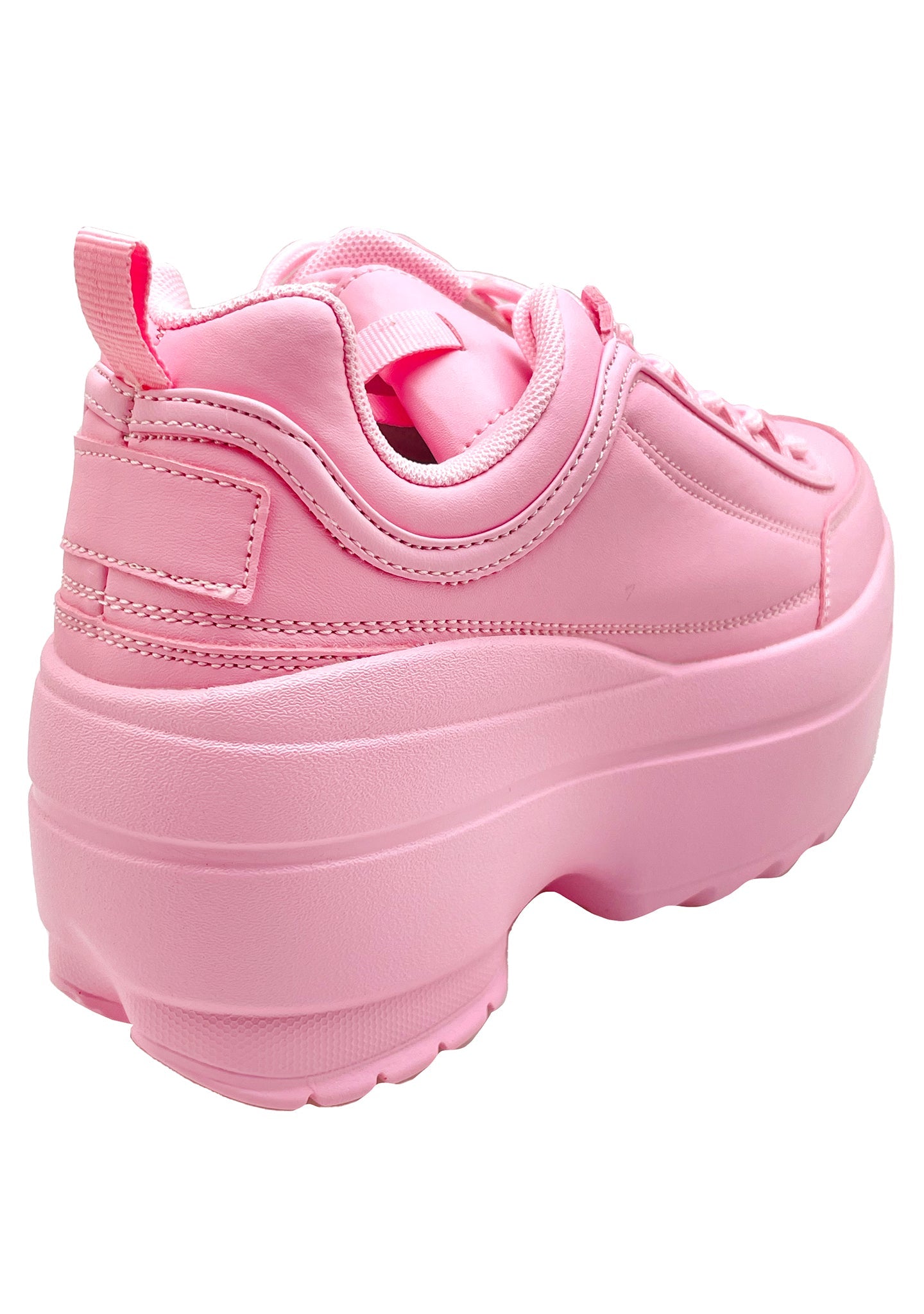  LILY 5005 Sugar Pop Pink Platform Sneakers