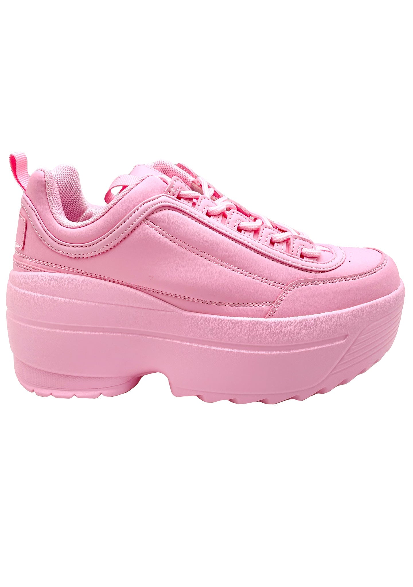  LILY 5005 Sugar Pop Pink Platform Sneakers