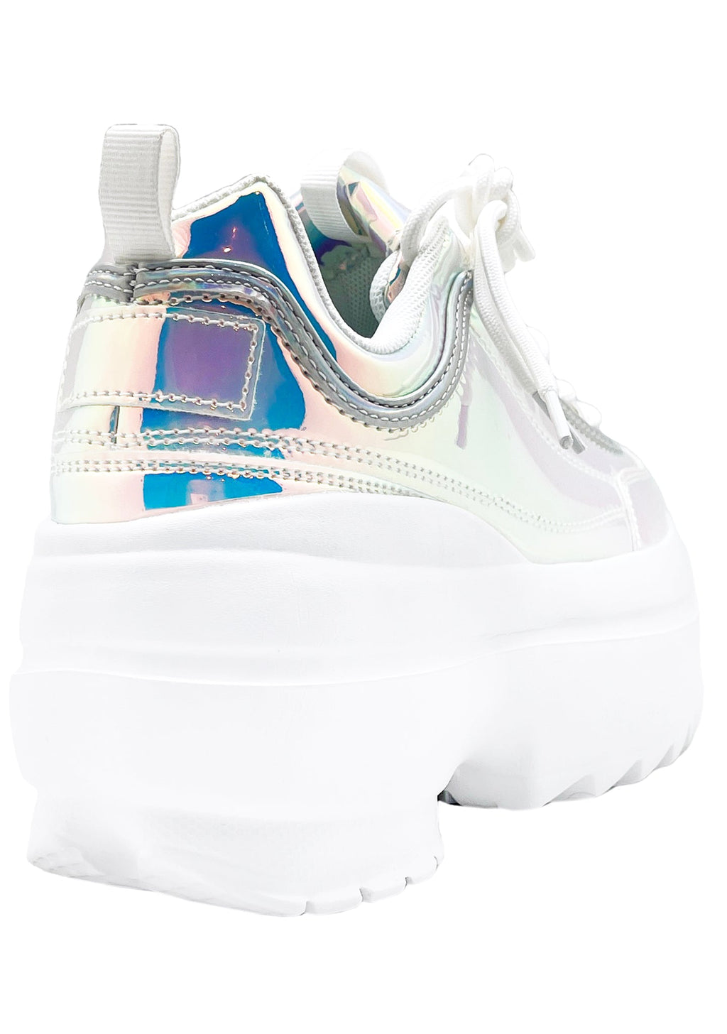  LILY 5005 Cosmic Trance Holographic Platform Sneakers