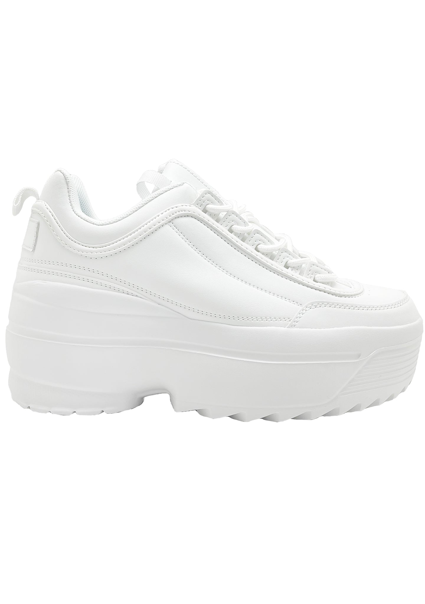  LILY 5005 Dream Cypher White Platform Sneakers