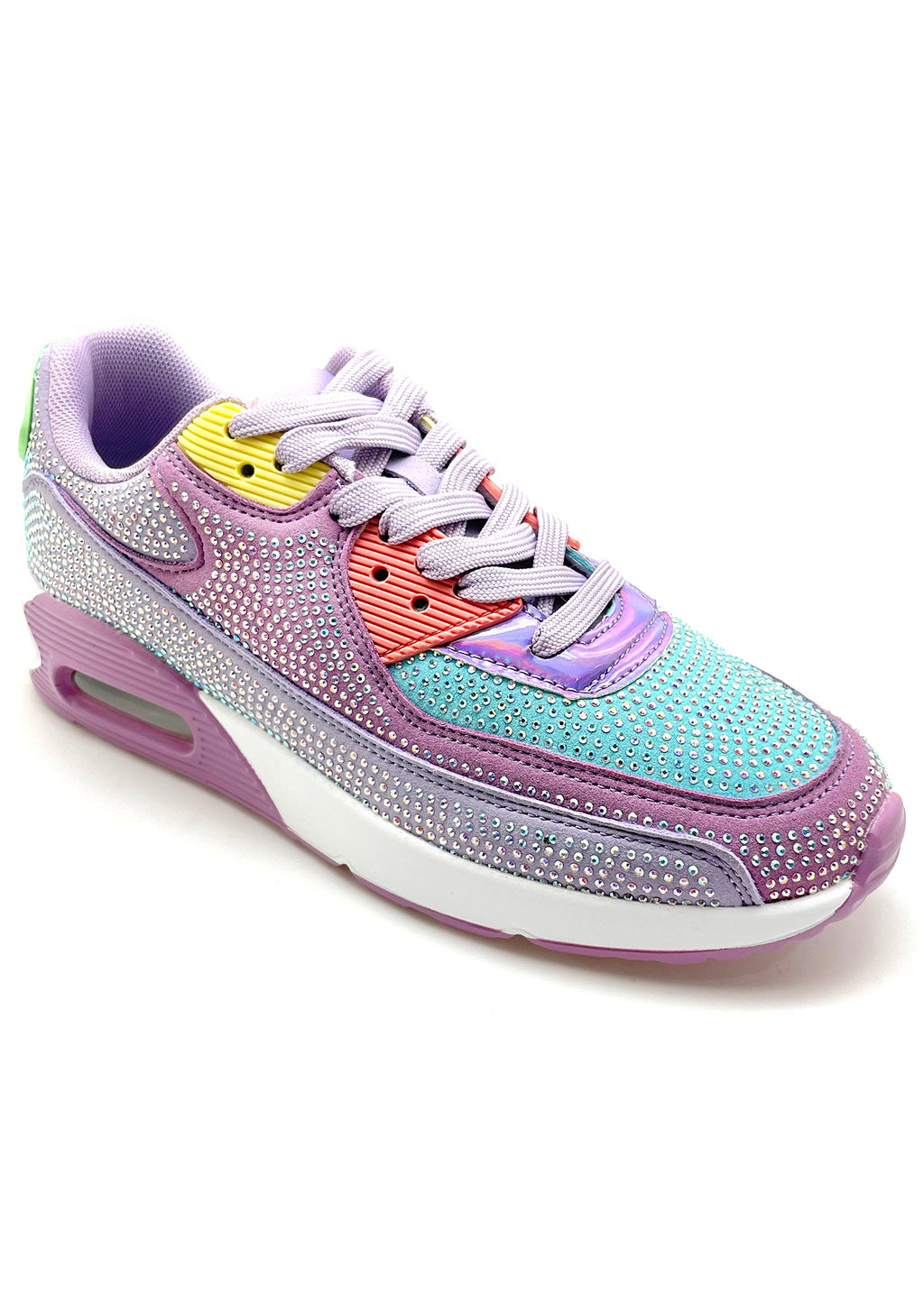  QUEEN Sugar Rush Rhinestone Purple Sneakers