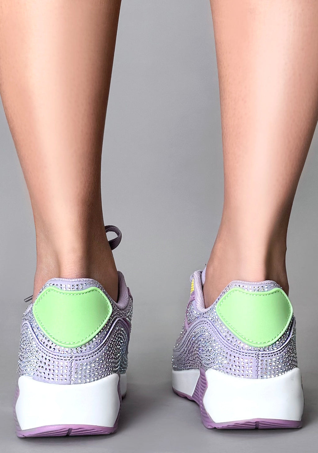  QUEEN Sugar Rush Rhinestone Purple Sneakers