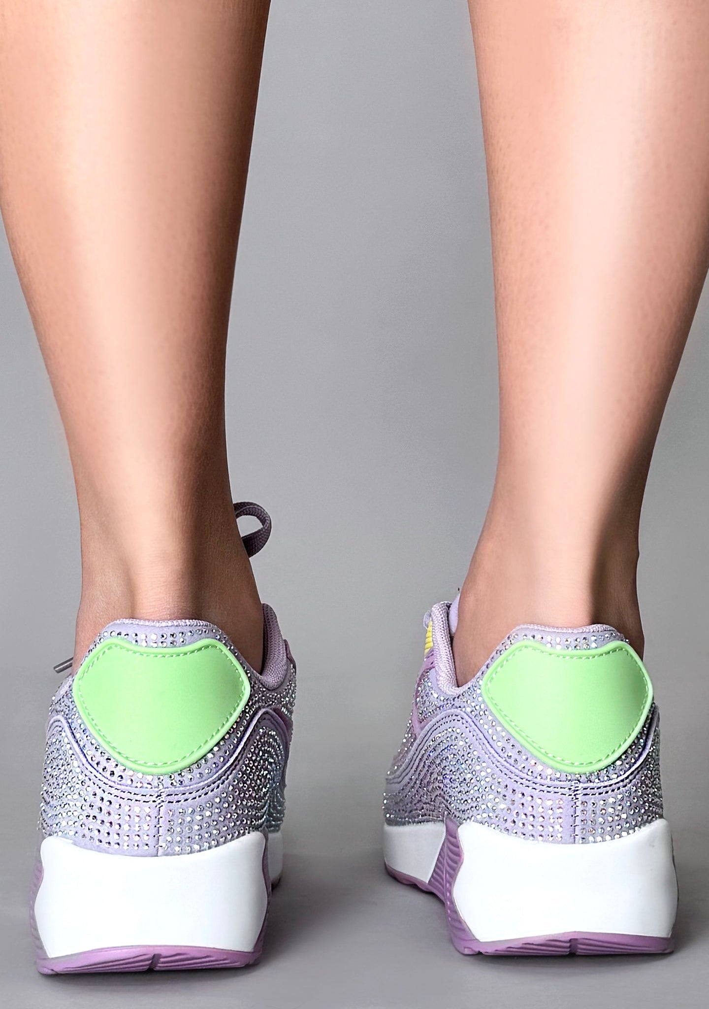  QUEEN Sugar Rush Rhinestone Purple Sneakers
