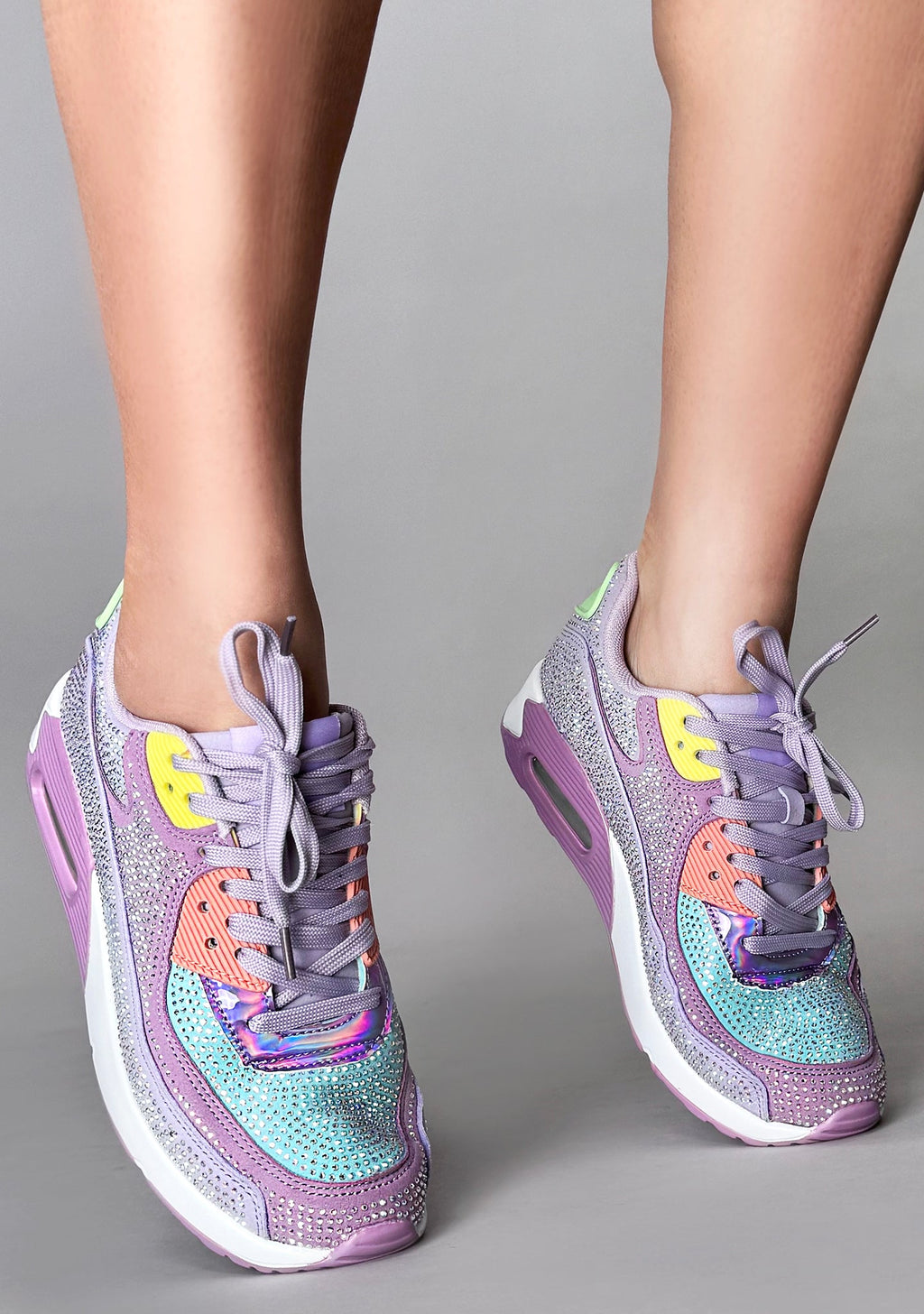 QUEEN Sugar Rush Rhinestone Purple Sneakers