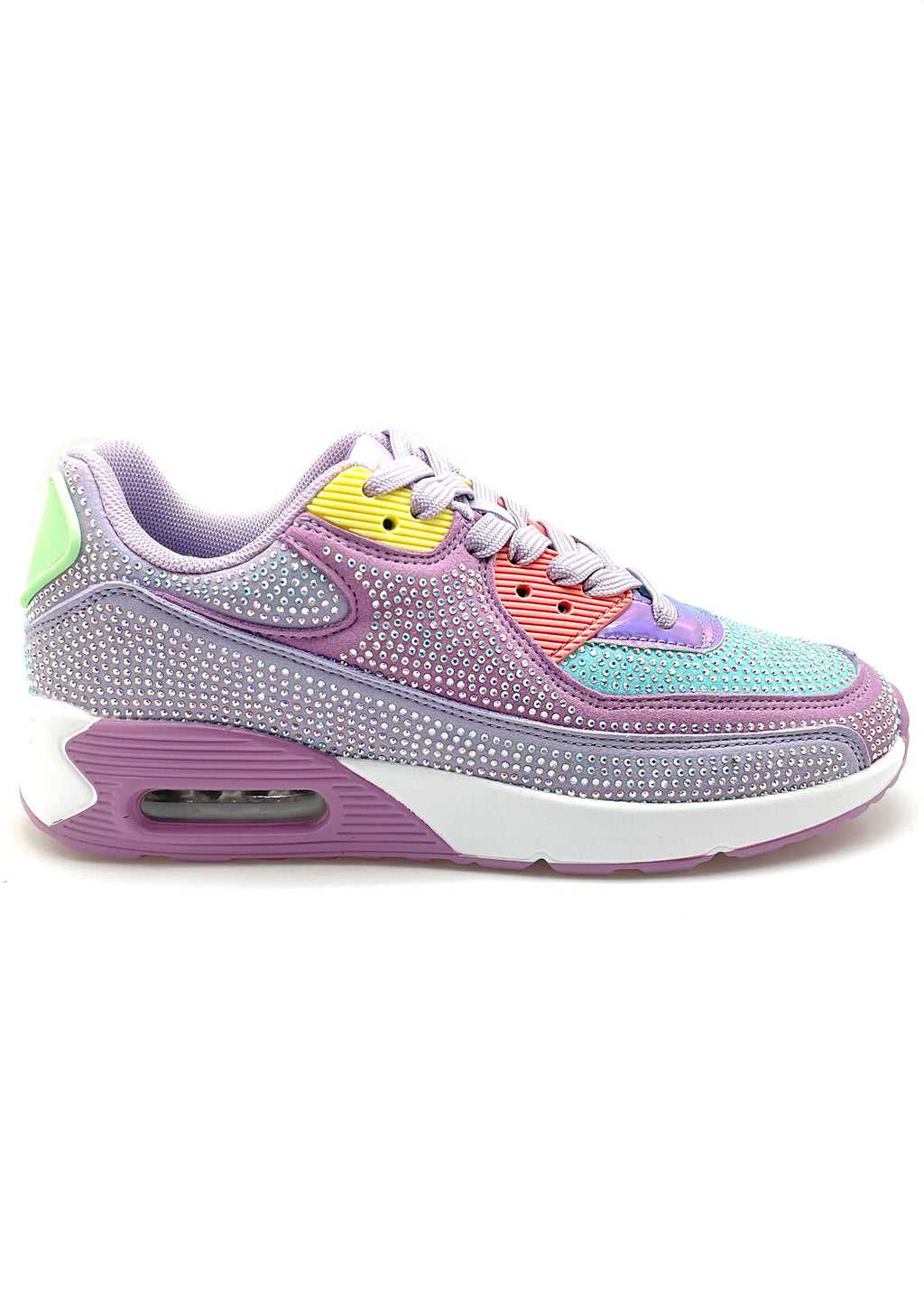  QUEEN Sugar Rush Rhinestone Purple Sneakers