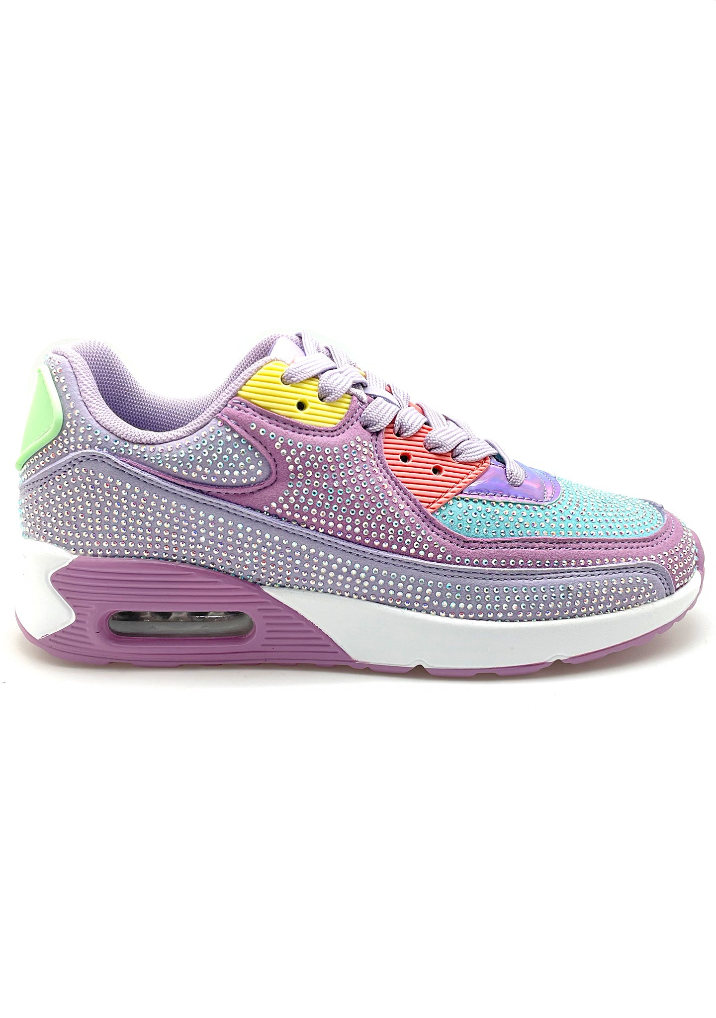  QUEEN Sugar Rush Rhinestone Purple Sneakers