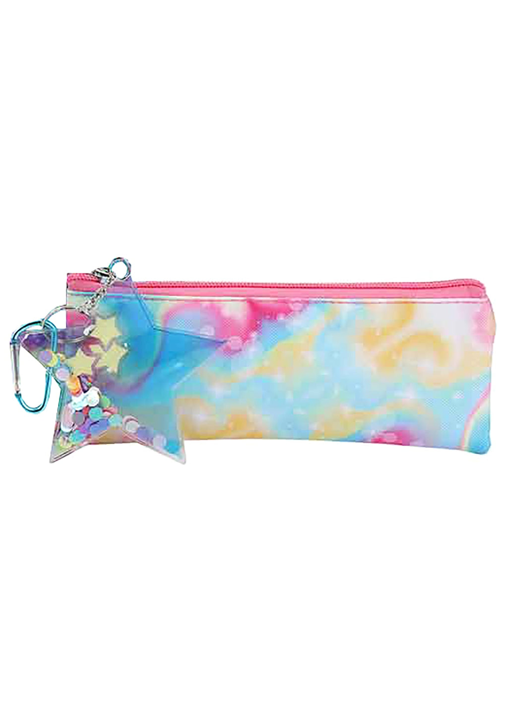 Bioworld Falling Star Nylon Cosmetic Bag With Keychain