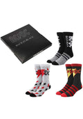 Bioworld AC/DC Back In Black 3PK Socks Gift Box Set