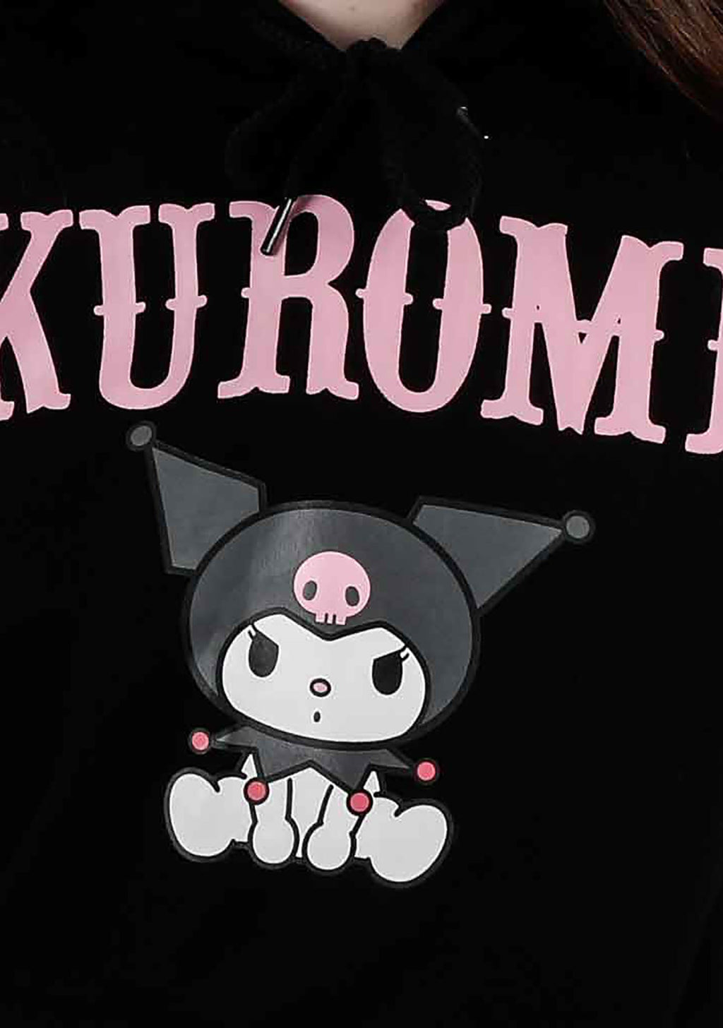 Bioworld Sanrio Kuromi 3D Plush Ears Hoodie