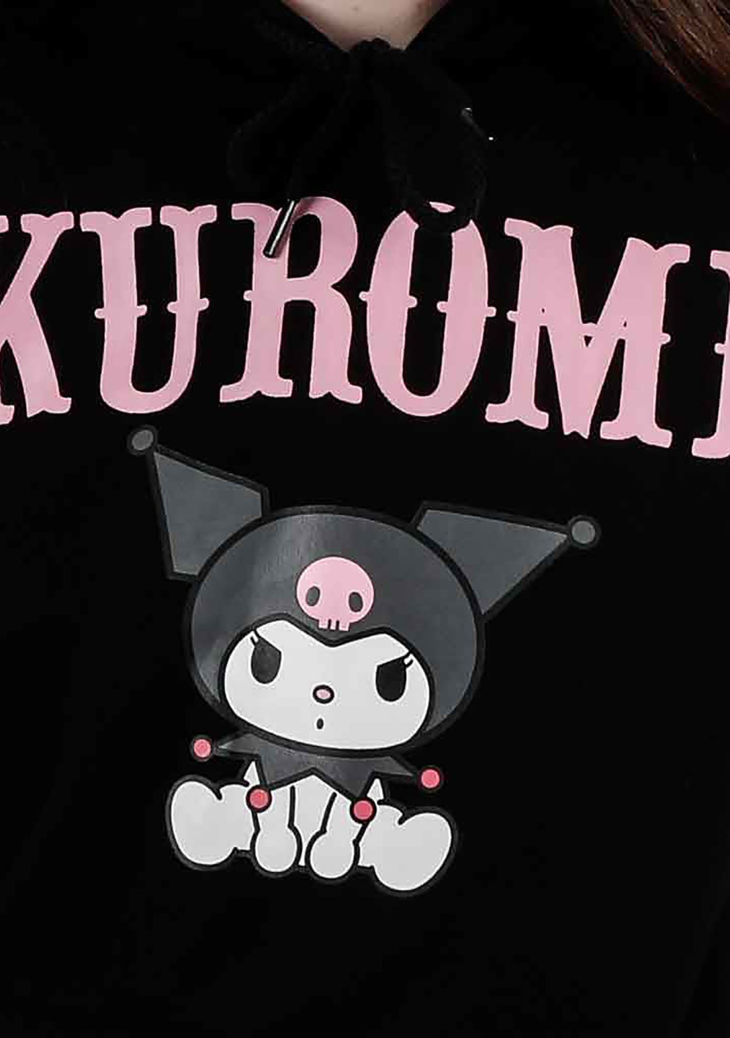 Bioworld Sanrio Kuromi 3D Plush Ears Hoodie
