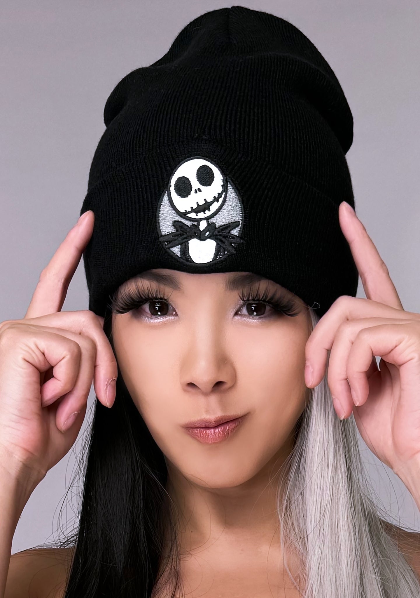 Bioworld Nightmare Before Christmas Jack Embroidered Beanie