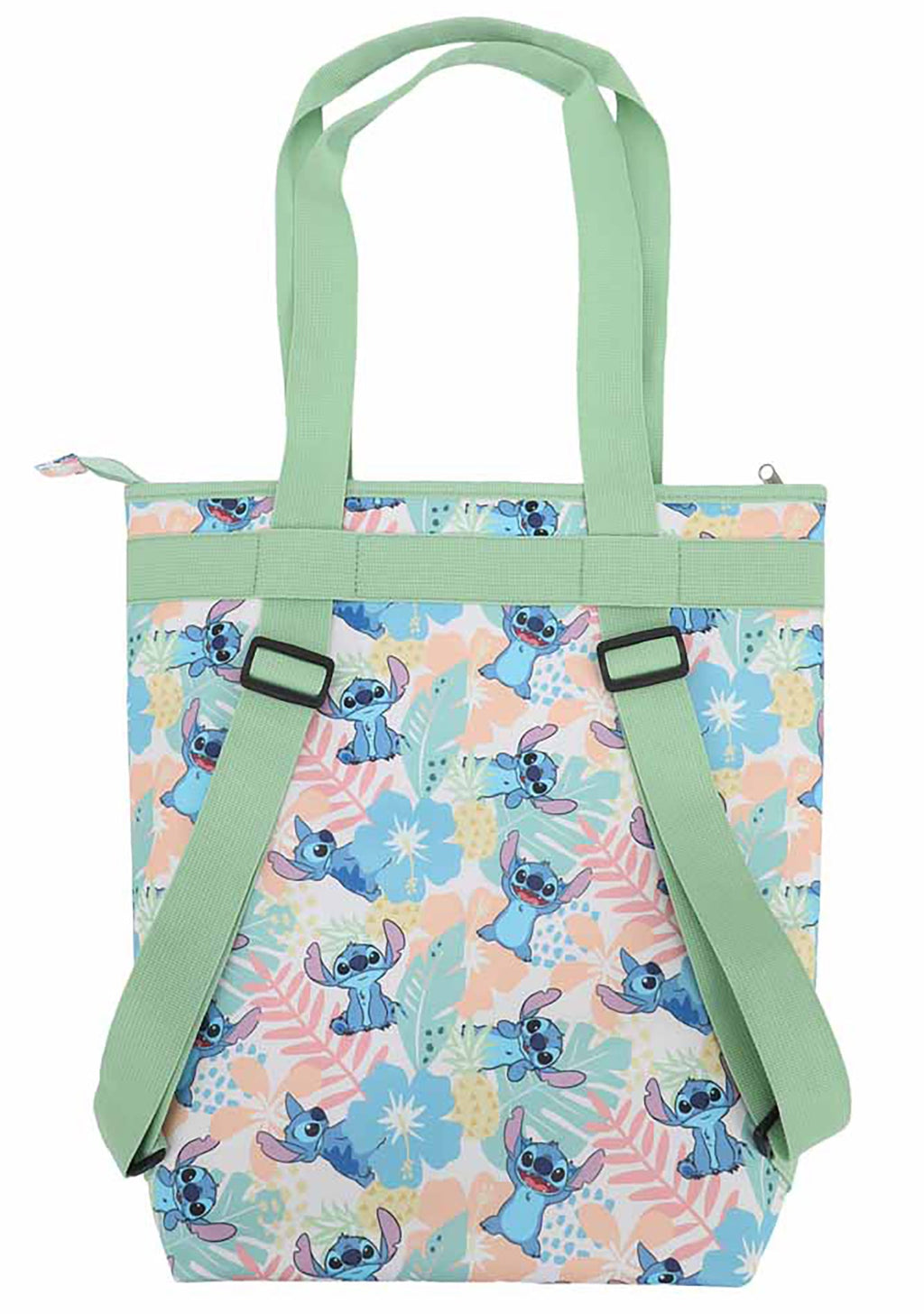 Bioworld Disney Stitch Tropical Insulated Convertible Backpack Tote