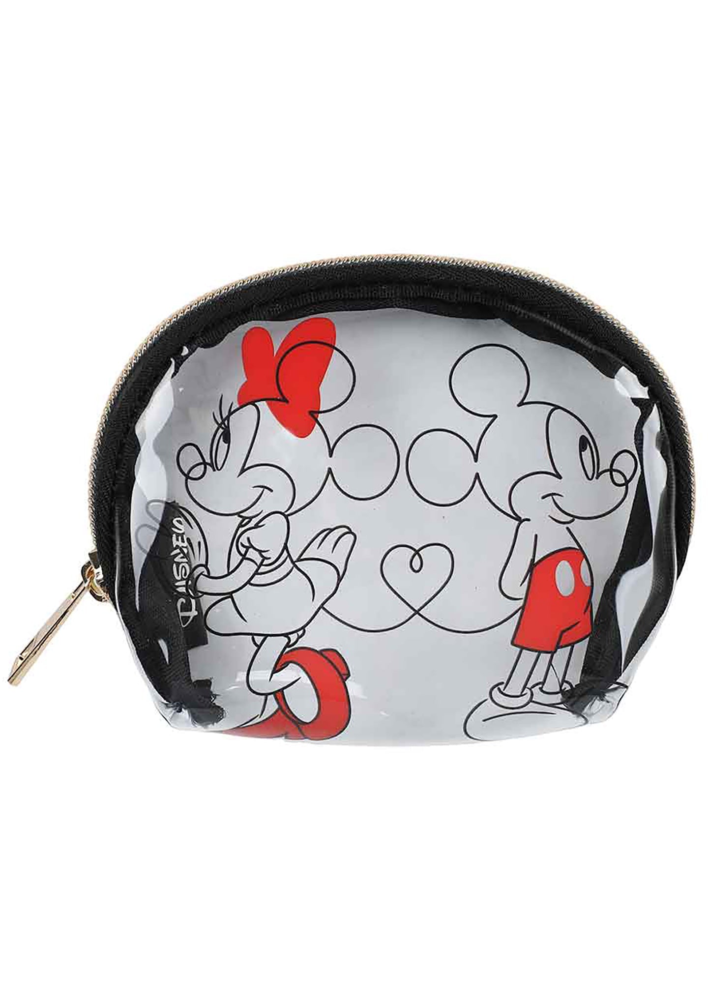 Bioworld Disney Mickey & Minnie Love Travel 3PC Cosmetic Bags