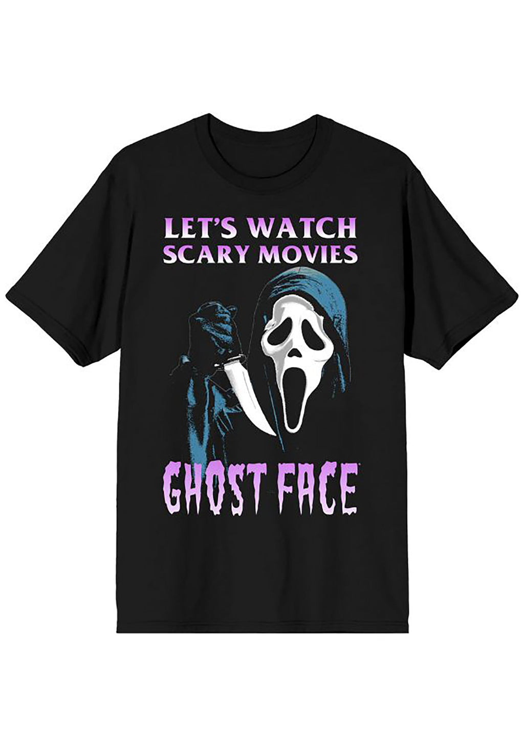 Bioworld Ghostface Let's Watch Scary Movies Unisex Tee