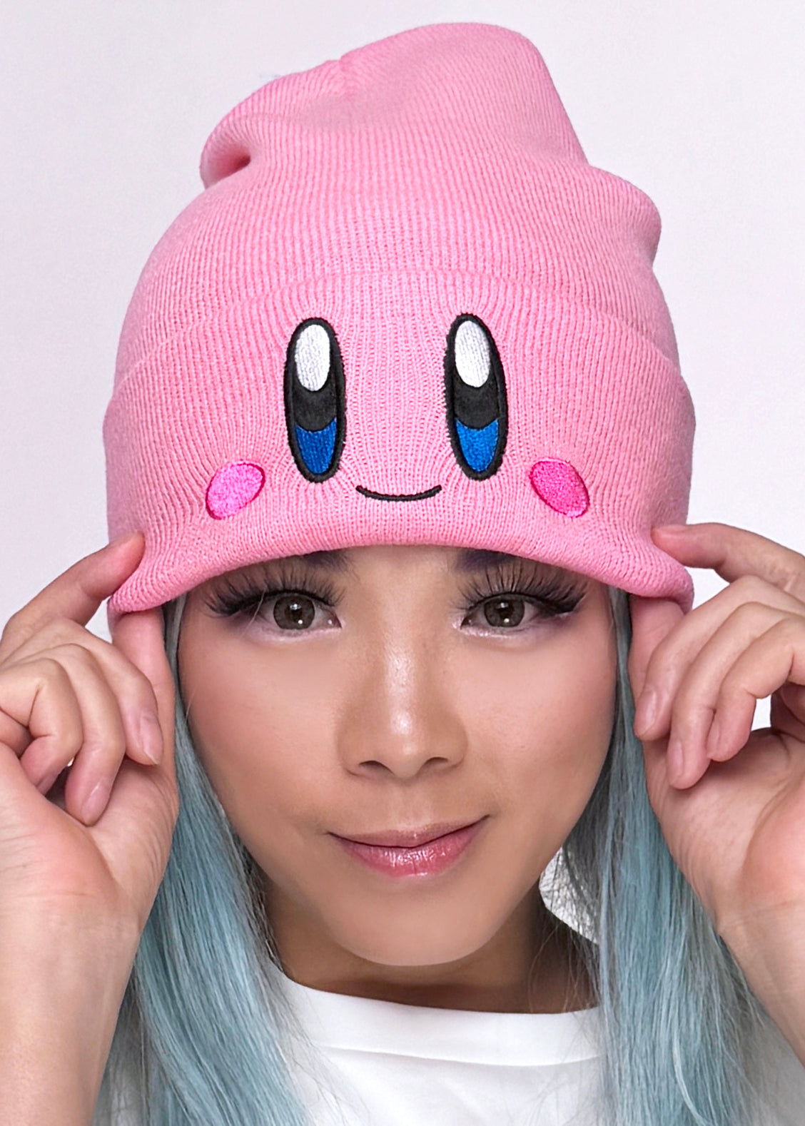 Bioworld Nintendo Kirby Big Face Embroidered Beanie
