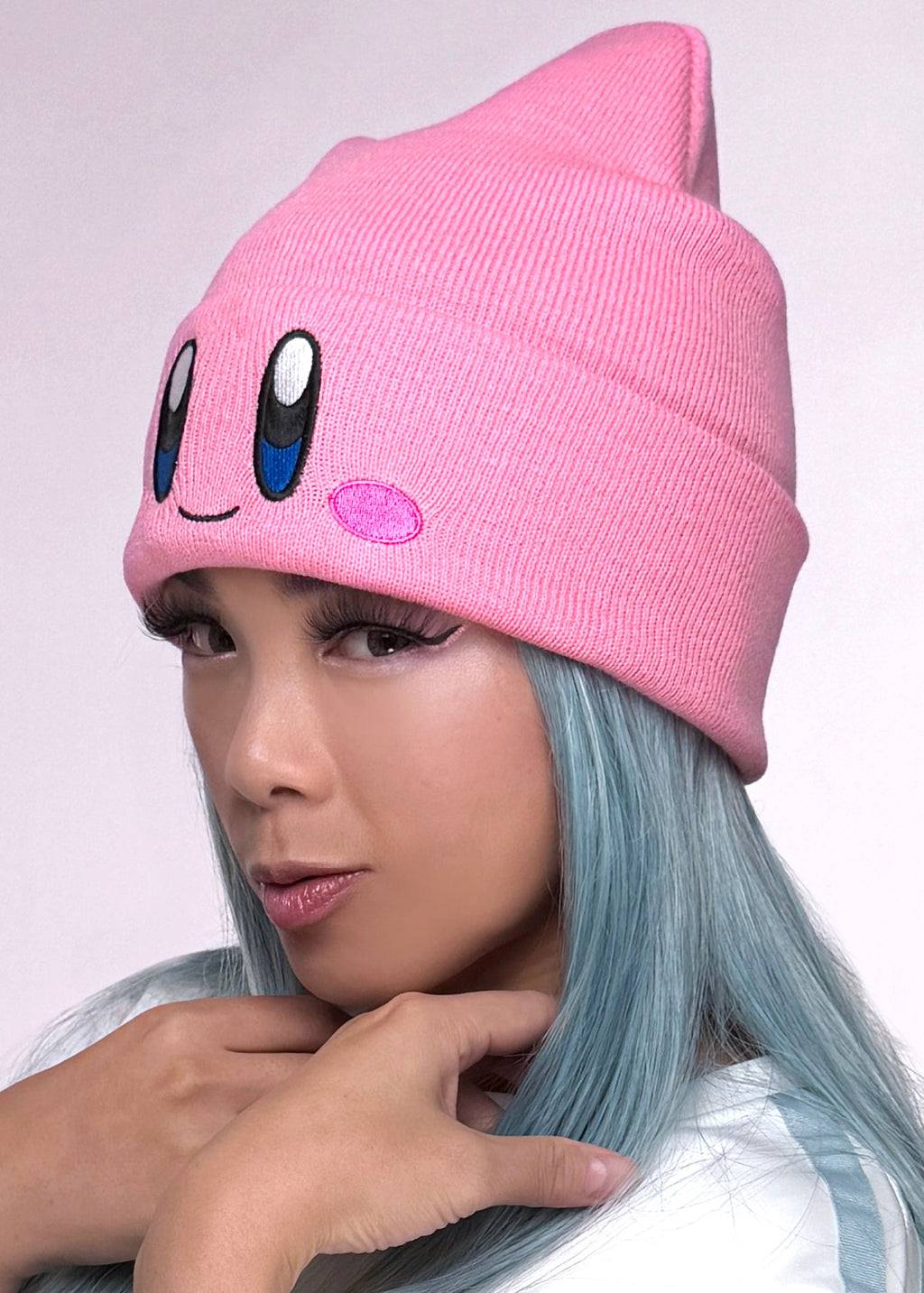 Bioworld Nintendo Kirby Big Face Embroidered Beanie