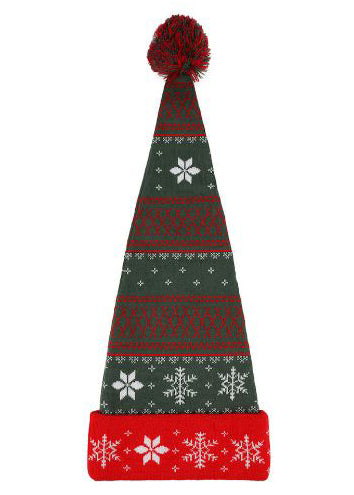 Bioworld Peanuts Snoopy Christmas Jacquard Santa Hat