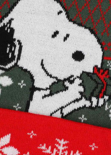 Bioworld Peanuts Snoopy Christmas Jacquard Santa Hat
