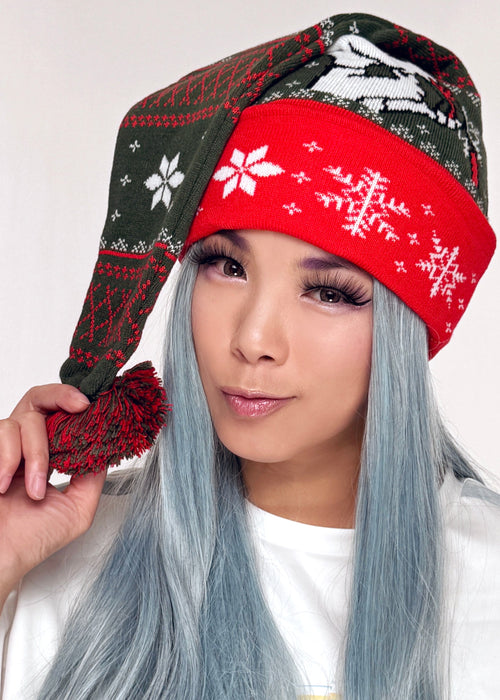Bioworld Peanuts Snoopy Christmas Jacquard Santa Hat
