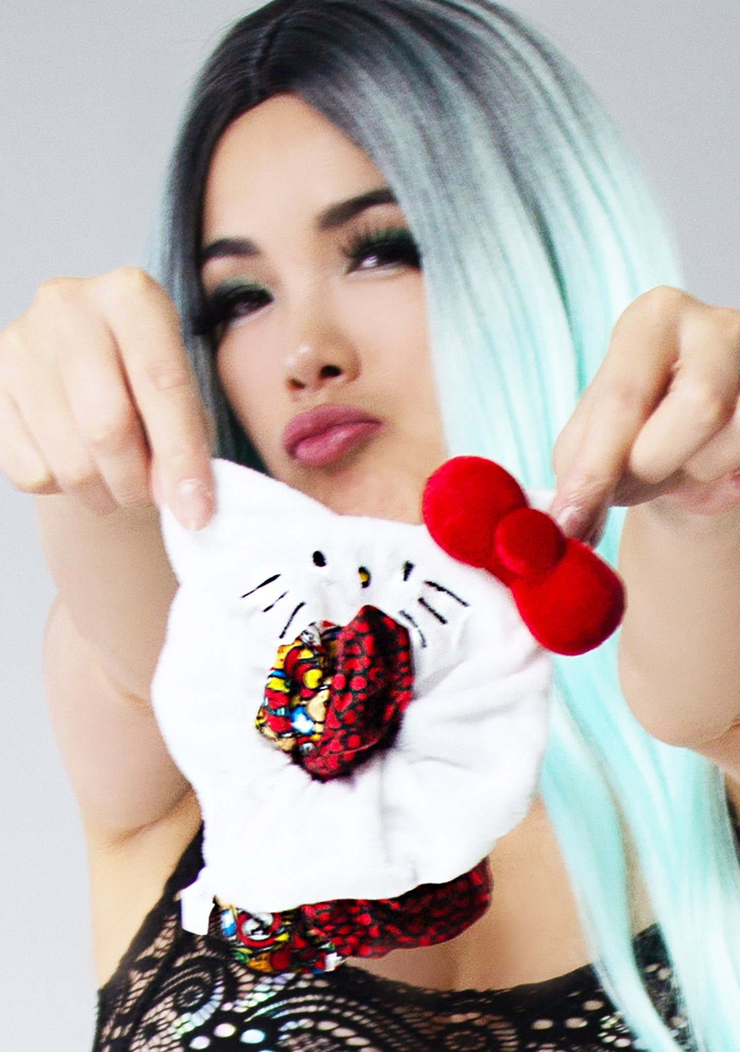 Bioworld Sanrio Hello Kitty Scrunchies 3 Pack Set