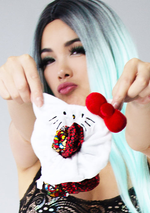 Bioworld Sanrio Hello Kitty Scrunchies 3 Pack Set