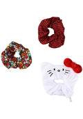 Bioworld Sanrio Hello Kitty Scrunchies 3 Pack Set