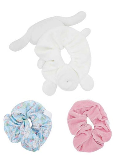 Bioworld Sanrio Cinnamoroll Scrunchies 3 Pack Set