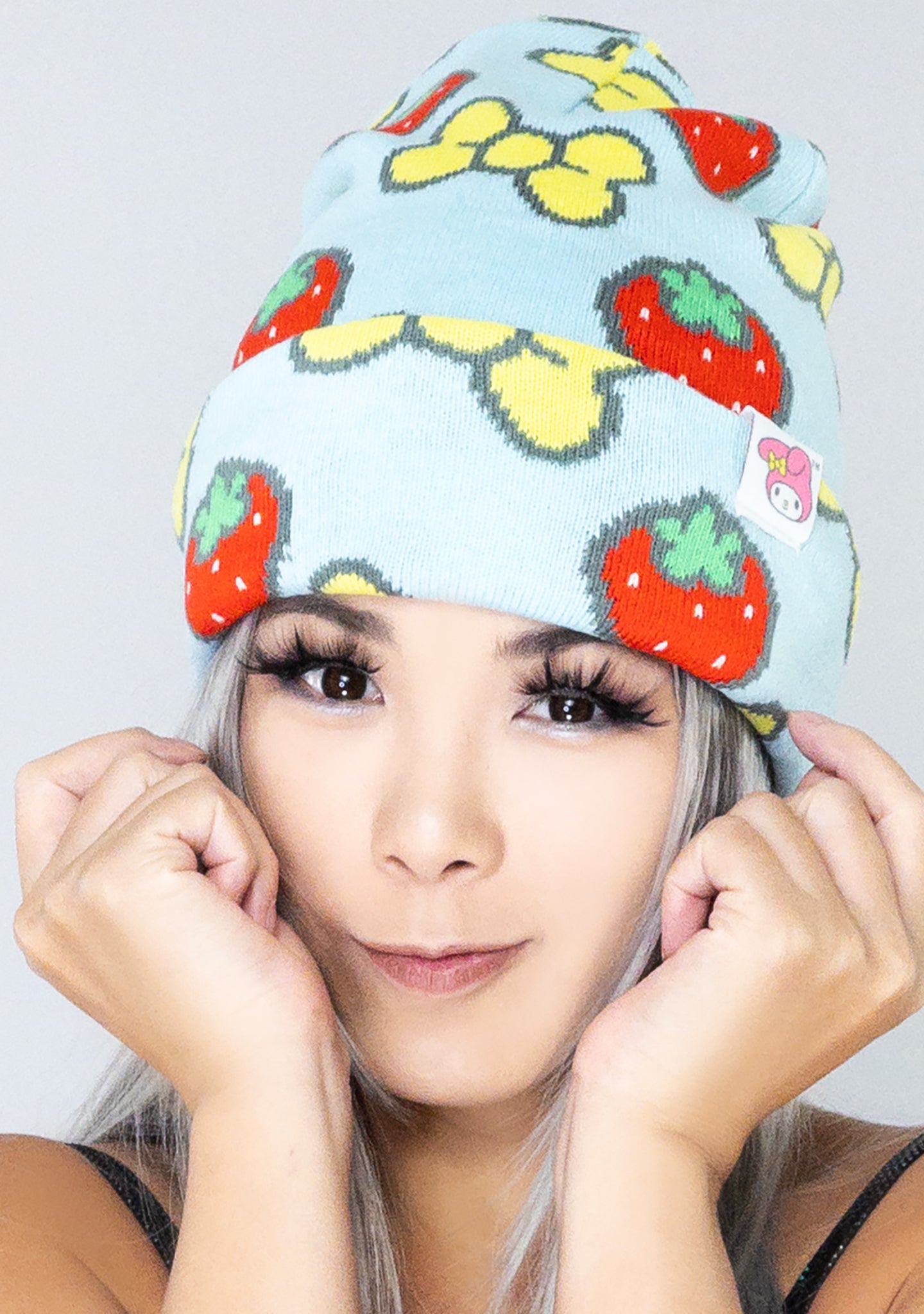 Bioworld Sanrio My Melody AOP Jacquard Tall Beanie