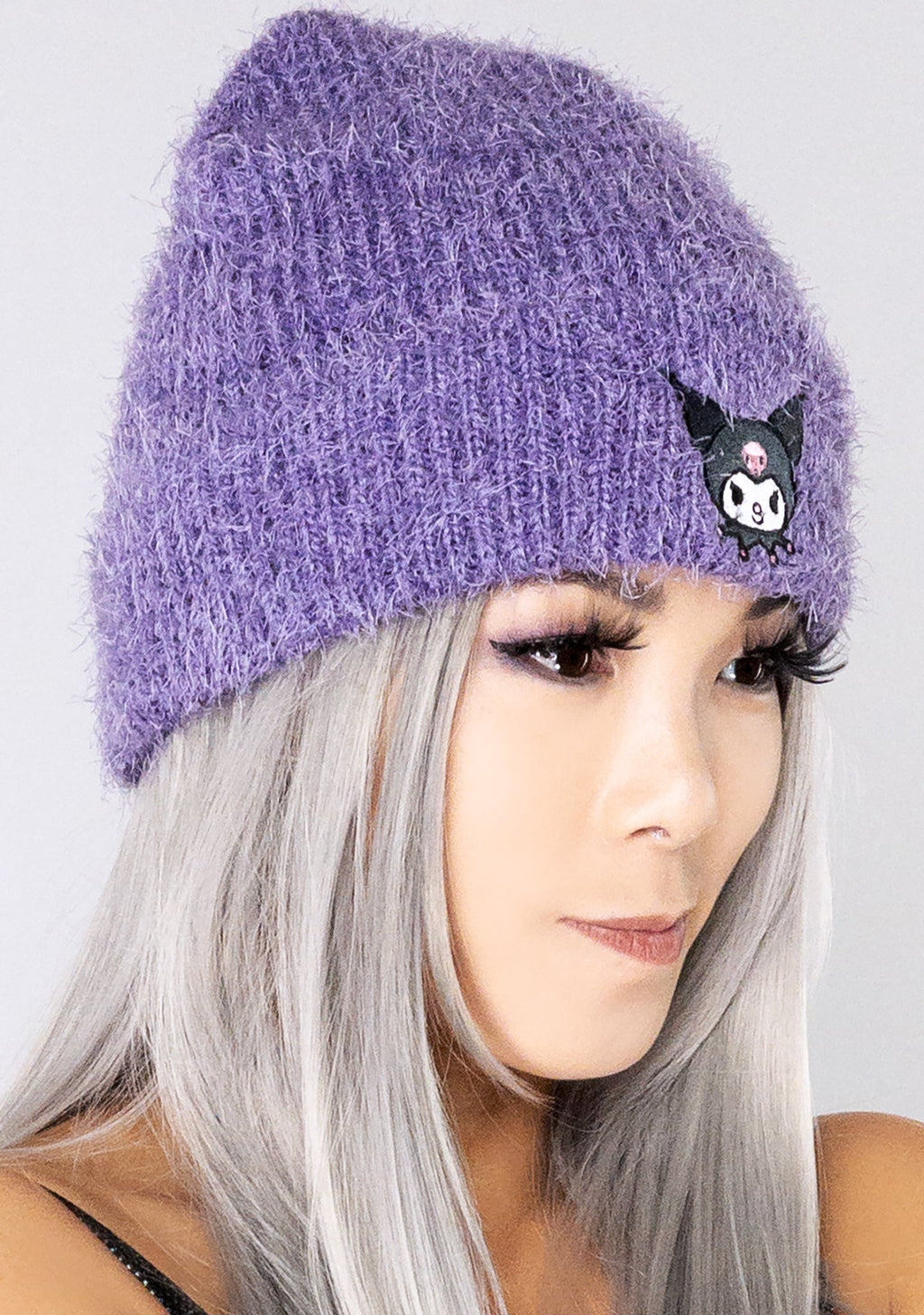 Bioworld Sanrio Kuromi Soft Fuzzy Beanie
