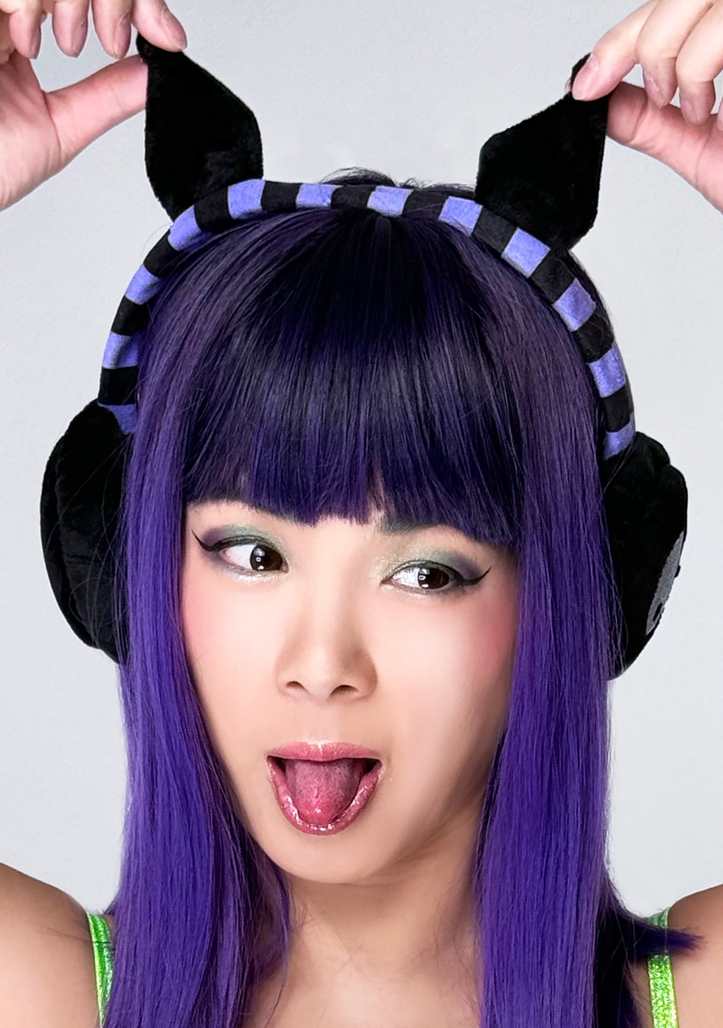 Bioworld Sanrio Kuromi Foldable Cosplay Earmuff