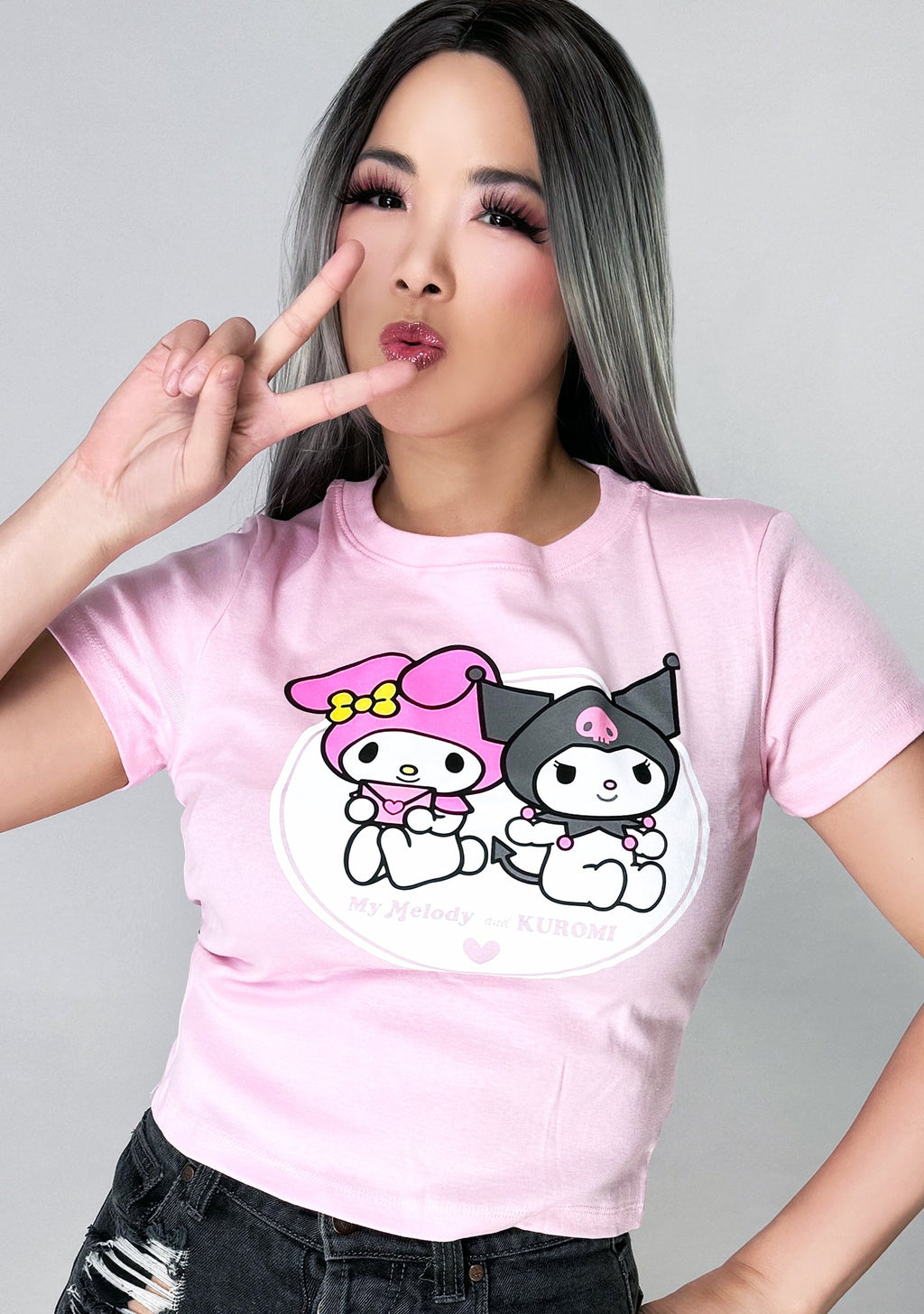 Bioworld Sanrio My Melody & Kuromi BFF Tee