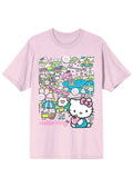 Bioworld Sanrio Hello Kitty Family In Town Tee