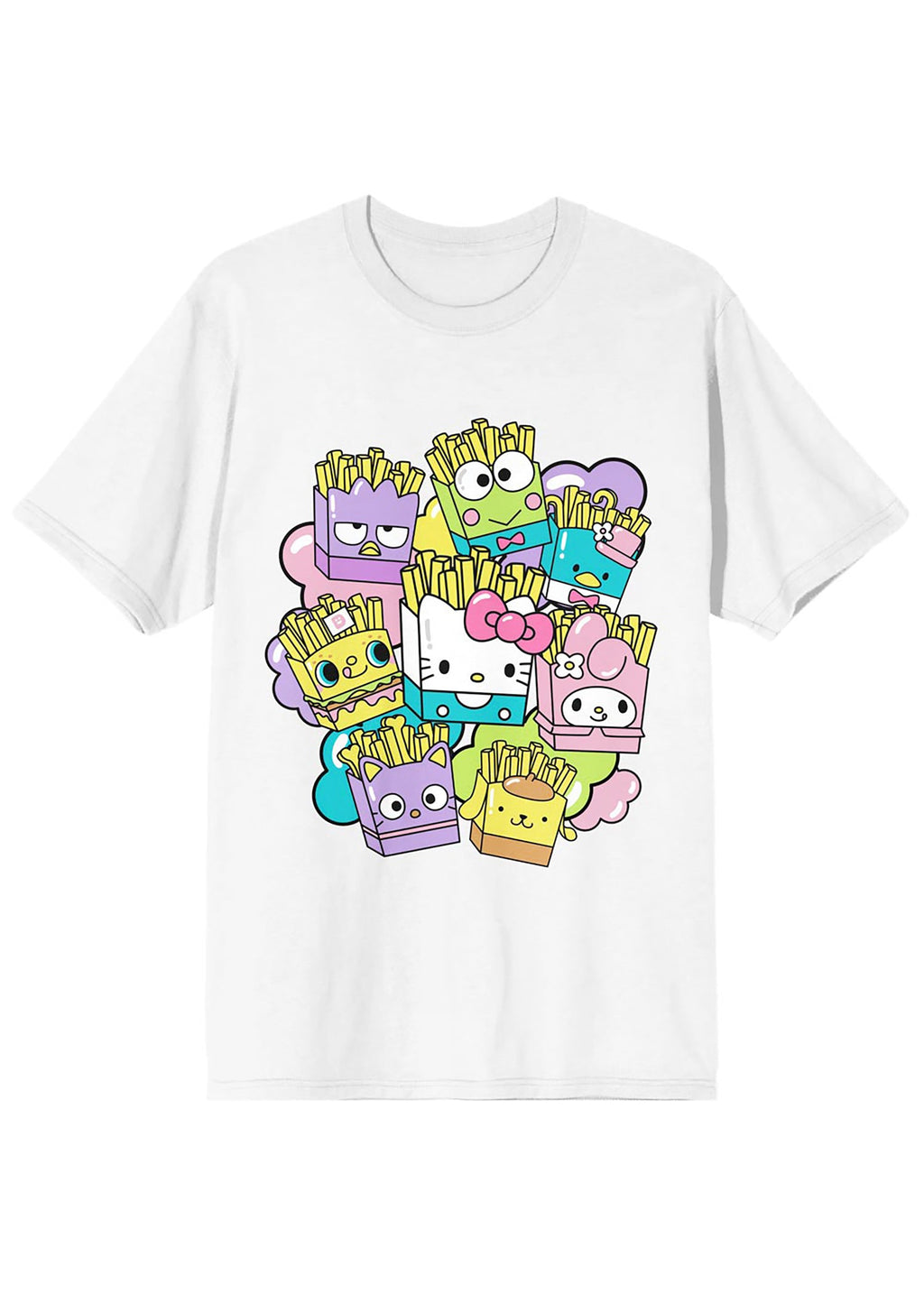 Bioworld Sanrio Hello Kitty & Friends French Fries Tee