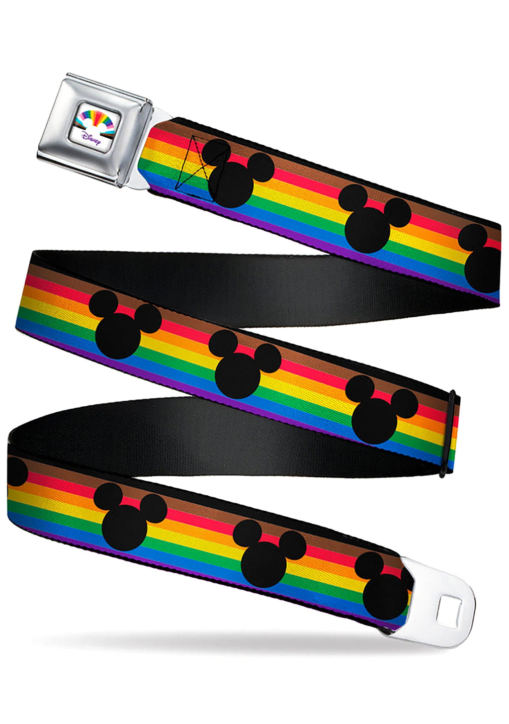  Disney Mickey Pride Black Seatbelt Belt