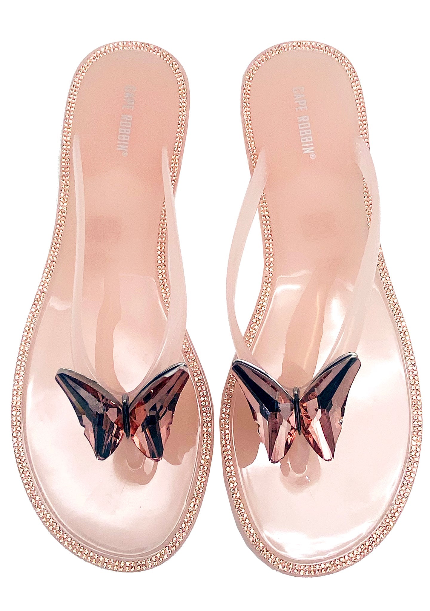  Blushing Butterfly Jelly Sandals
