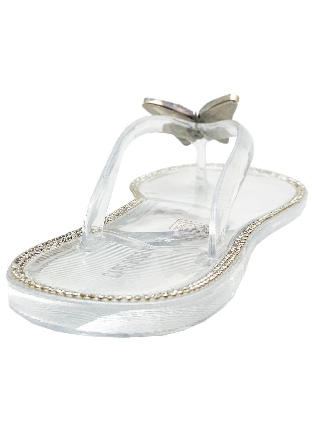  Butterfly Bling Jelly Sandals