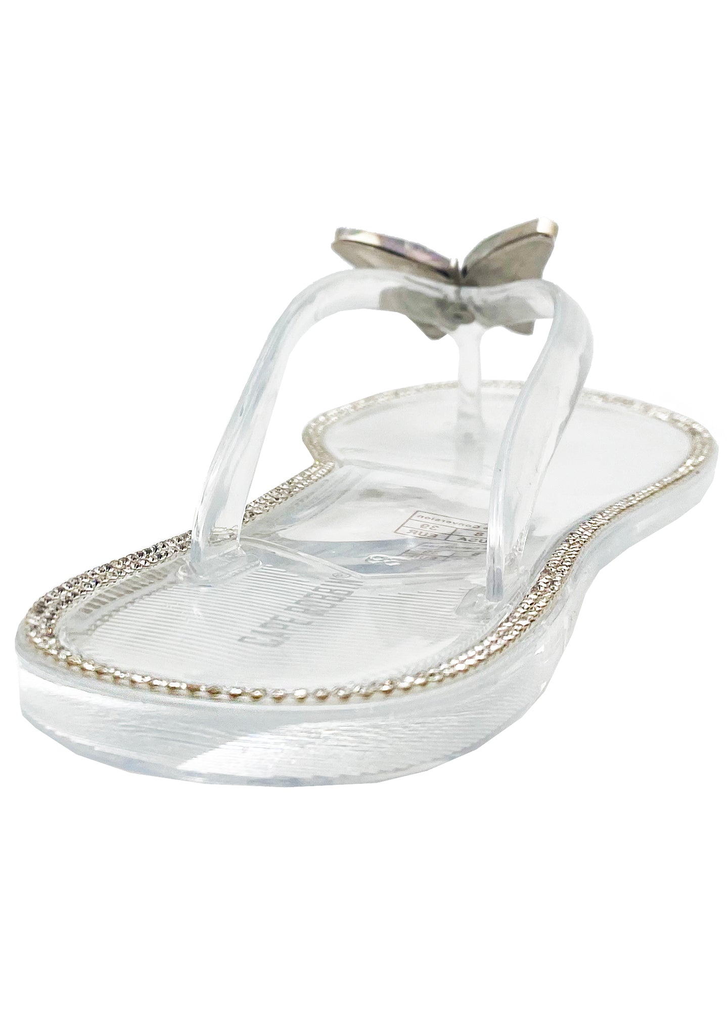  Butterfly Bling Jelly Sandals