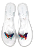  Butterfly Bling Jelly Sandals