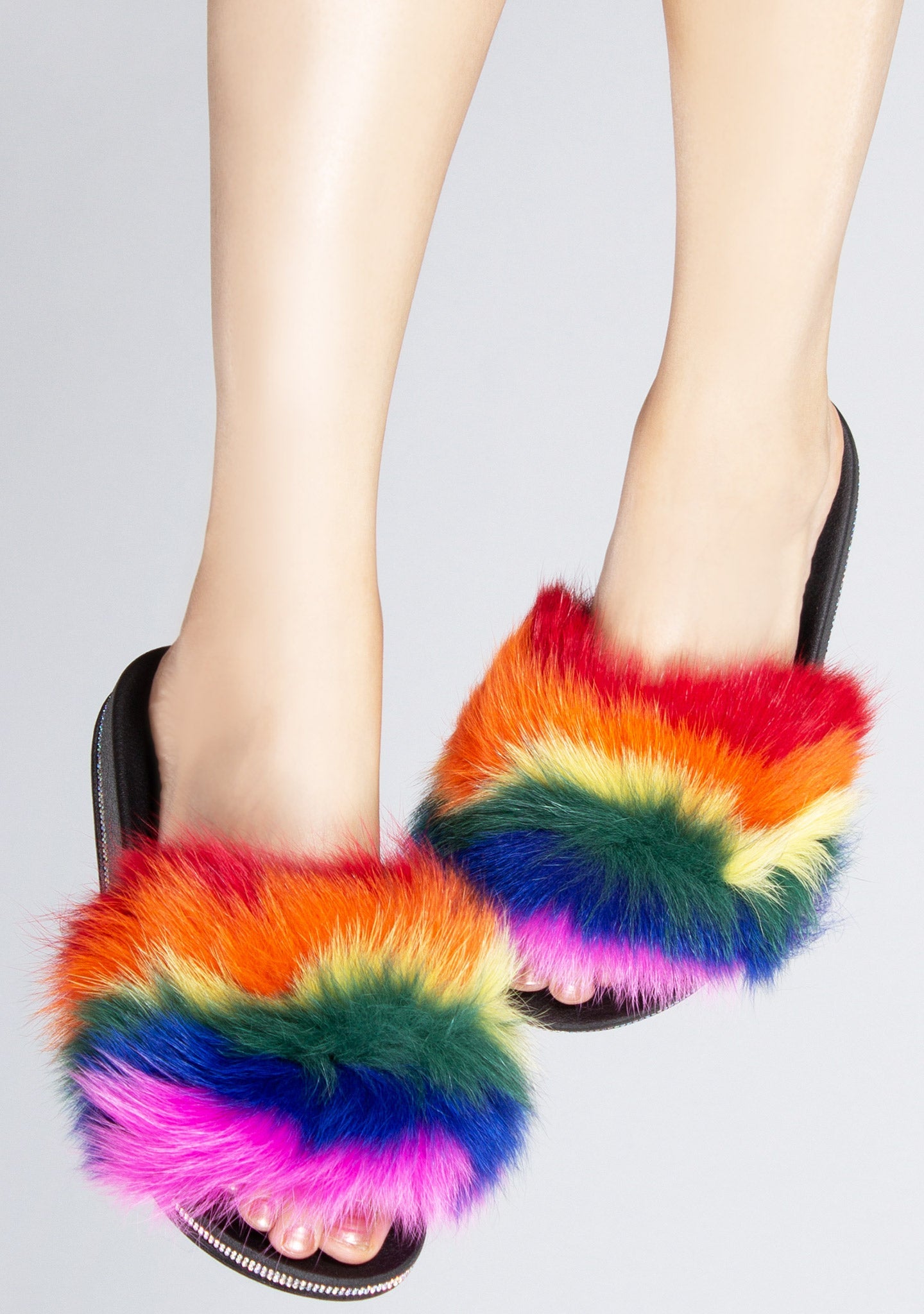  Fever Dream Faux Fur Sandals