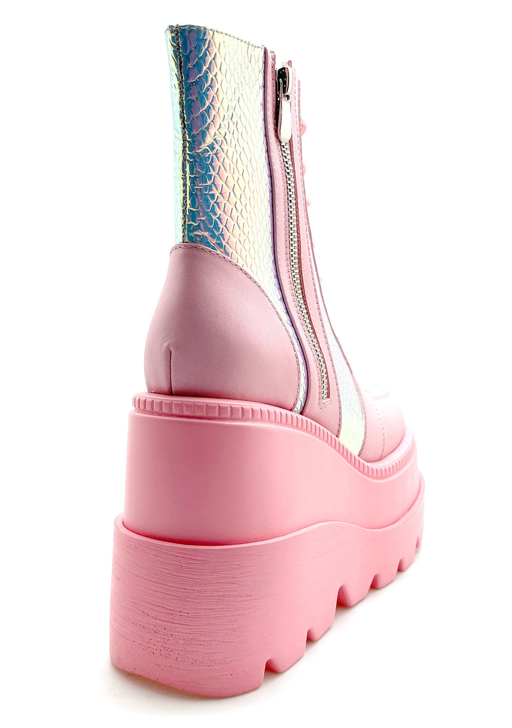  X LASR Exclusive RADIO Pink Poison Pink Platform Boots