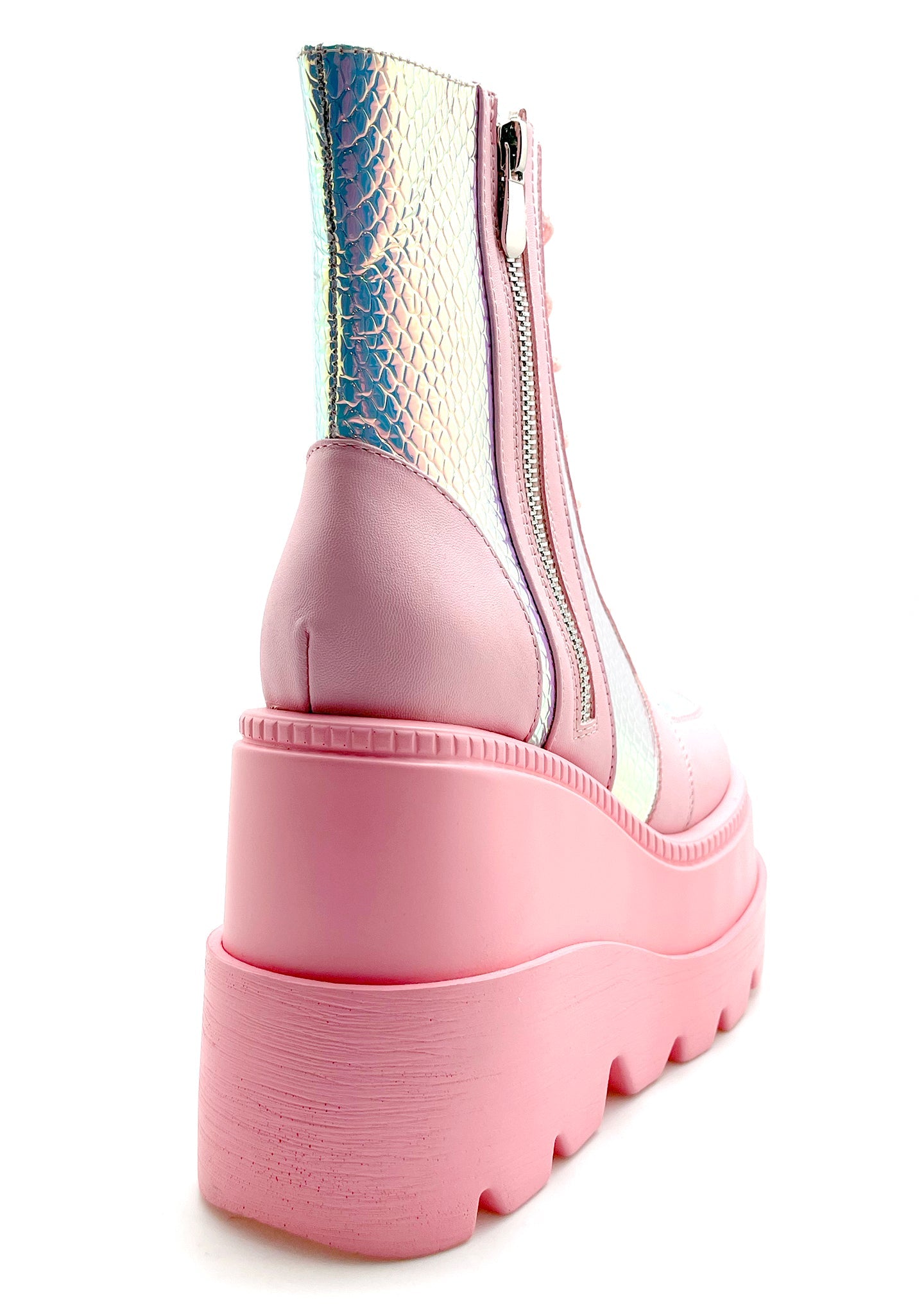  X LASR Exclusive RADIO Pink Poison Pink Platform Boots