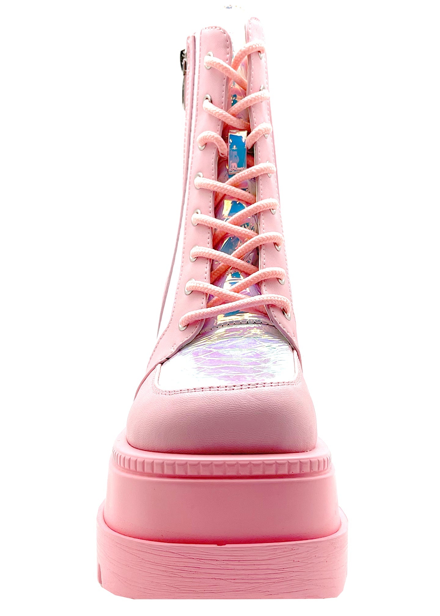  X LASR Exclusive RADIO Pink Poison Pink Platform Boots