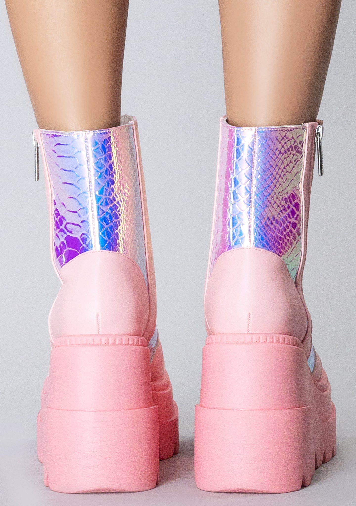  X LASR Exclusive RADIO Pink Poison Pink Platform Boots